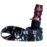 Персональний мундштук для Кальяну PERSONALKA Epoxy Twice Skull Bordo